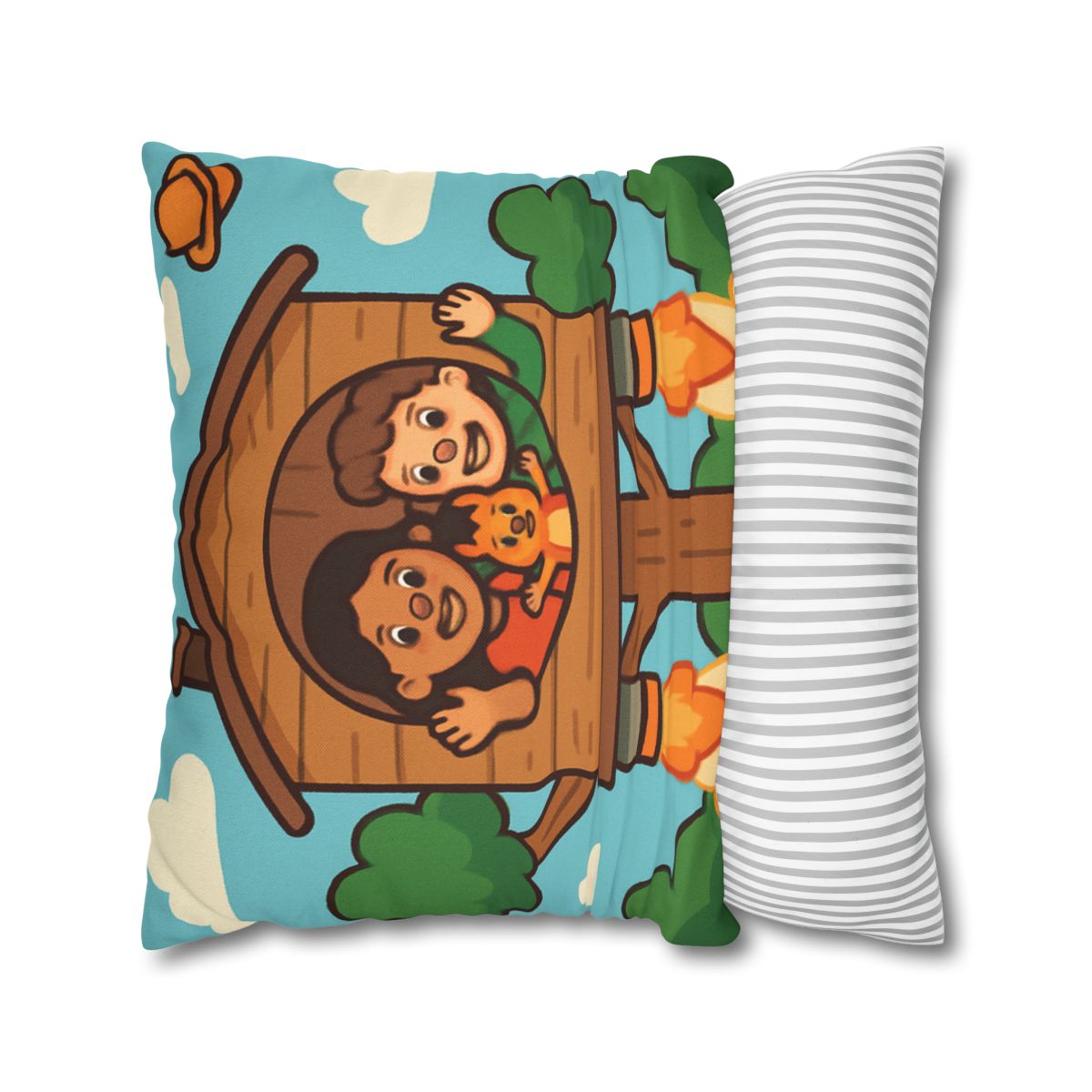 Rocket Powered Treehouse Forest stylish decorative pillowcases