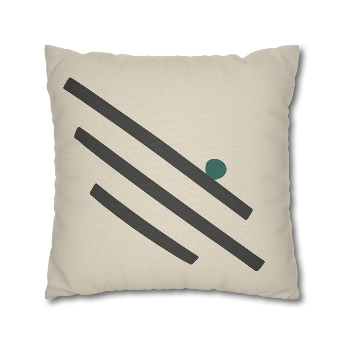 Staggered Short Bars With Quiet Dot designer print pillow cases
