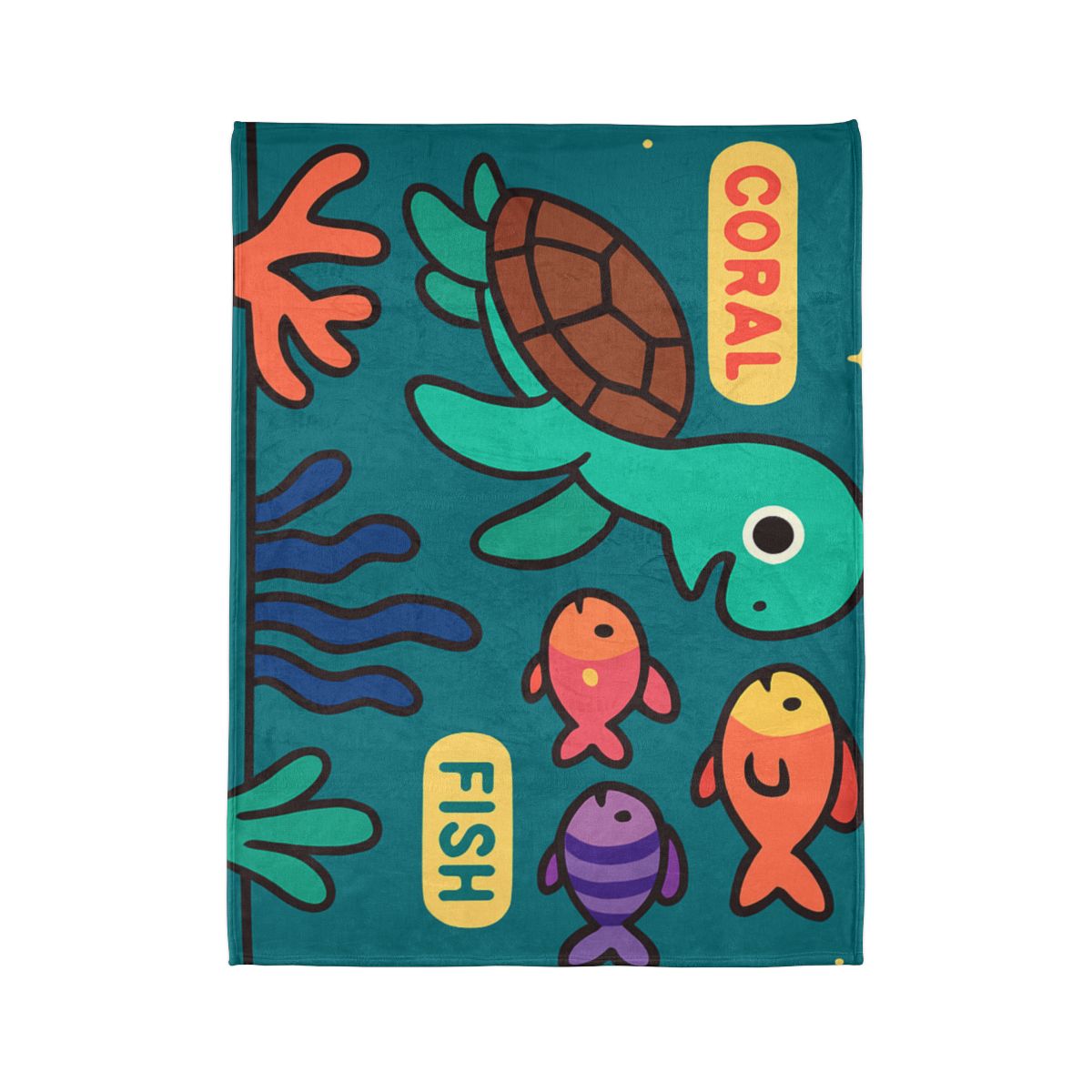 Starry Coral Safari designer printed blankets