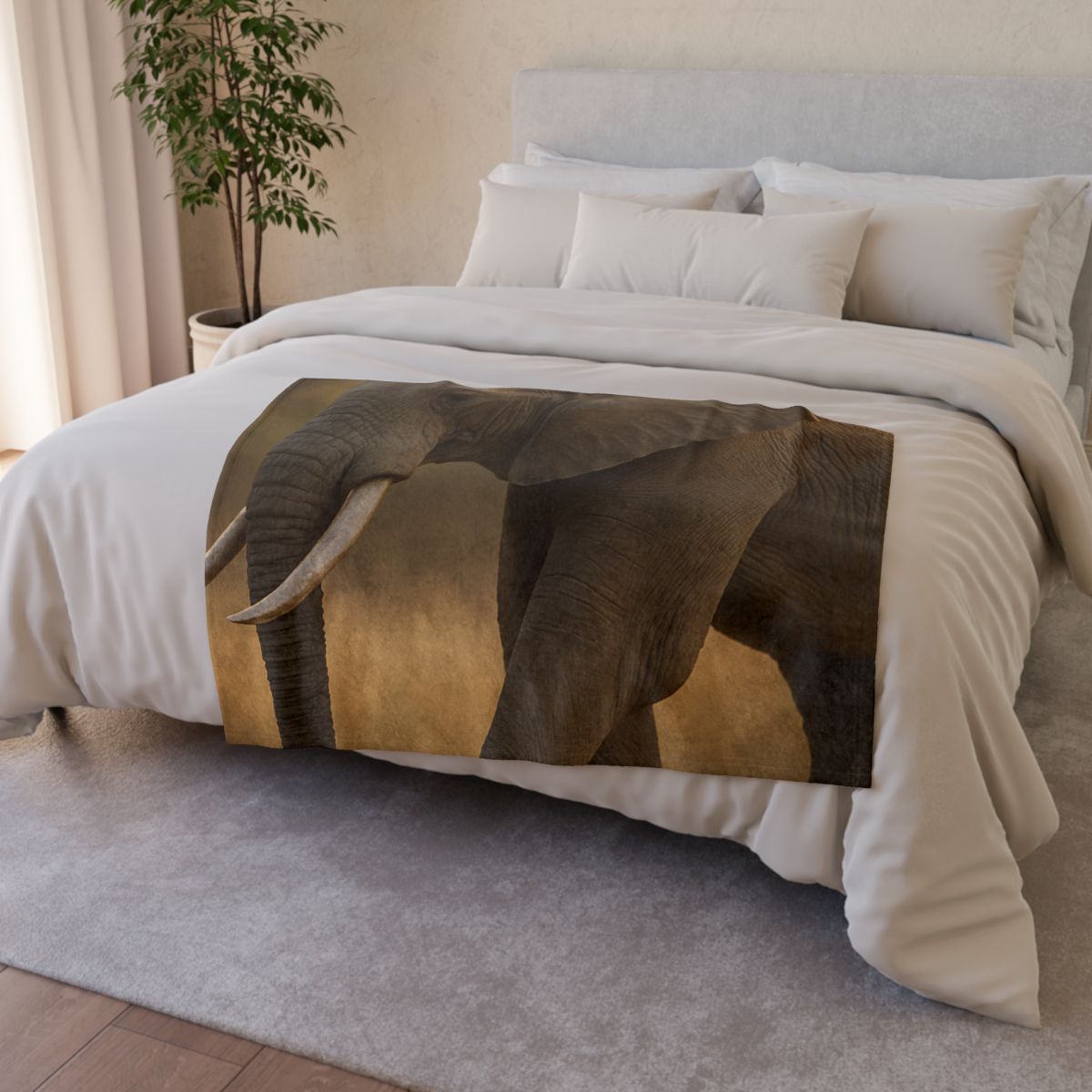 Savannah Sentinel Elephant warm winter blankets