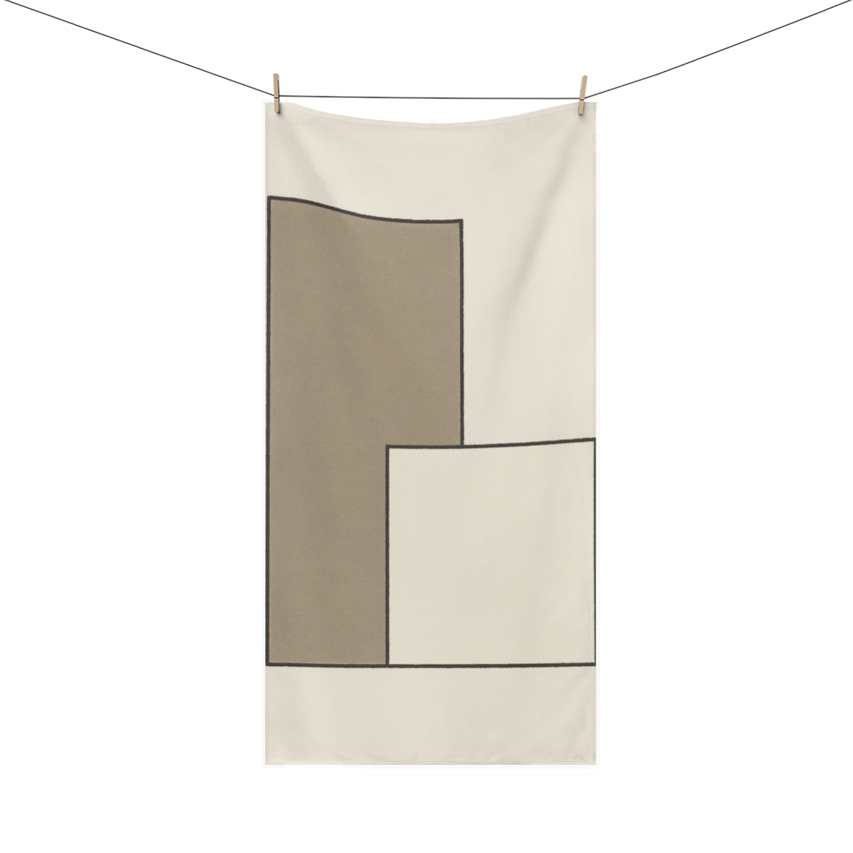 Offset Rectangle Harmony soft cotton towels