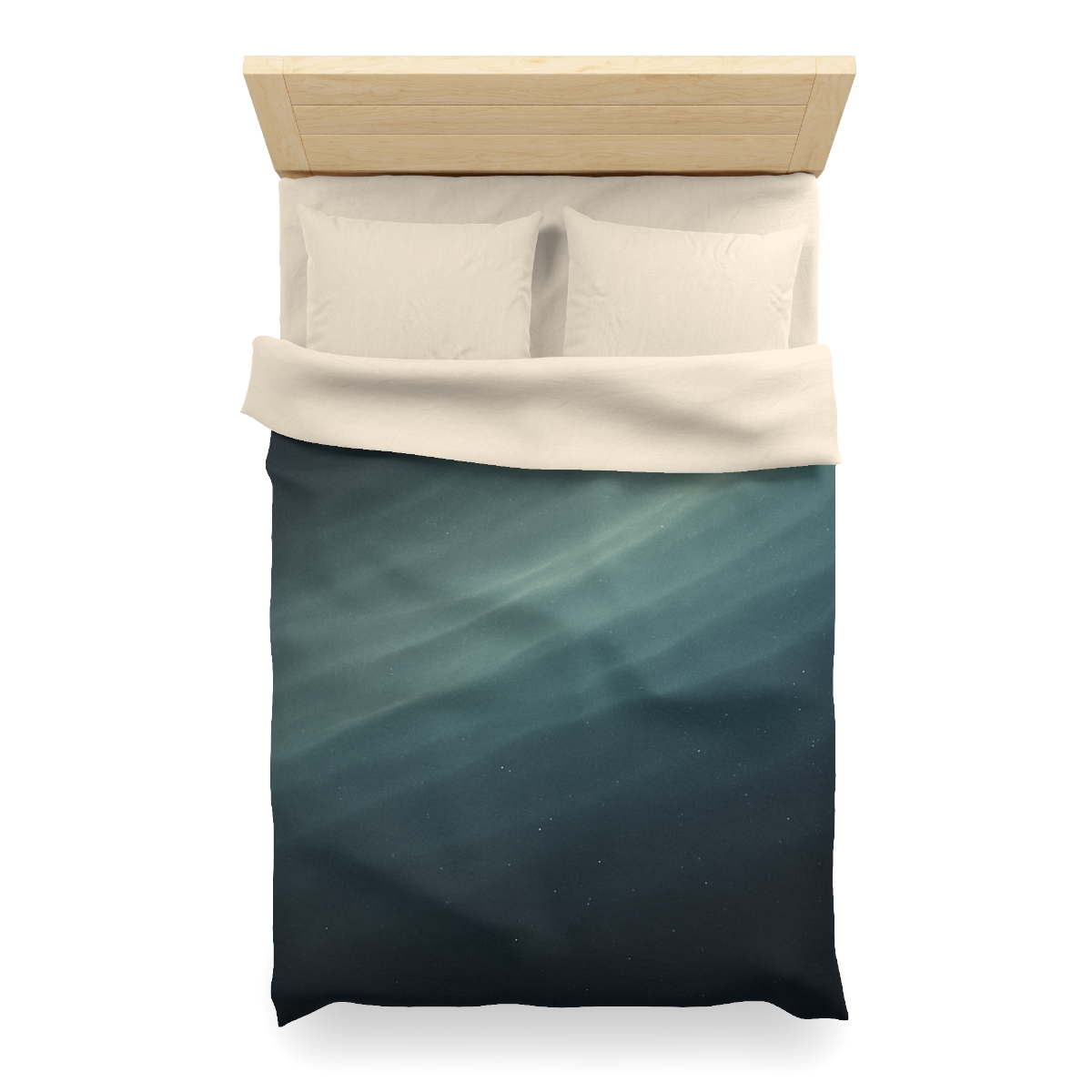 Dark Energy Gradient Drift designer printed duvets