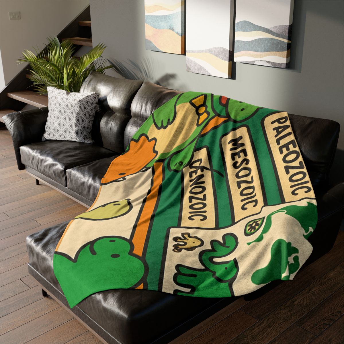 Time Traveling Dino Classroom designer printed blankets