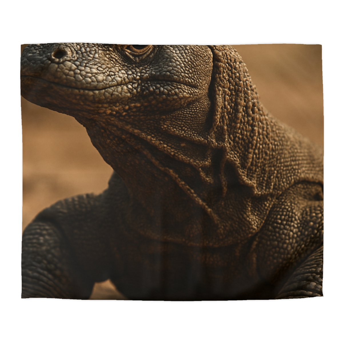 Ancient Sentinel Komodo Dragon designer printed duvets