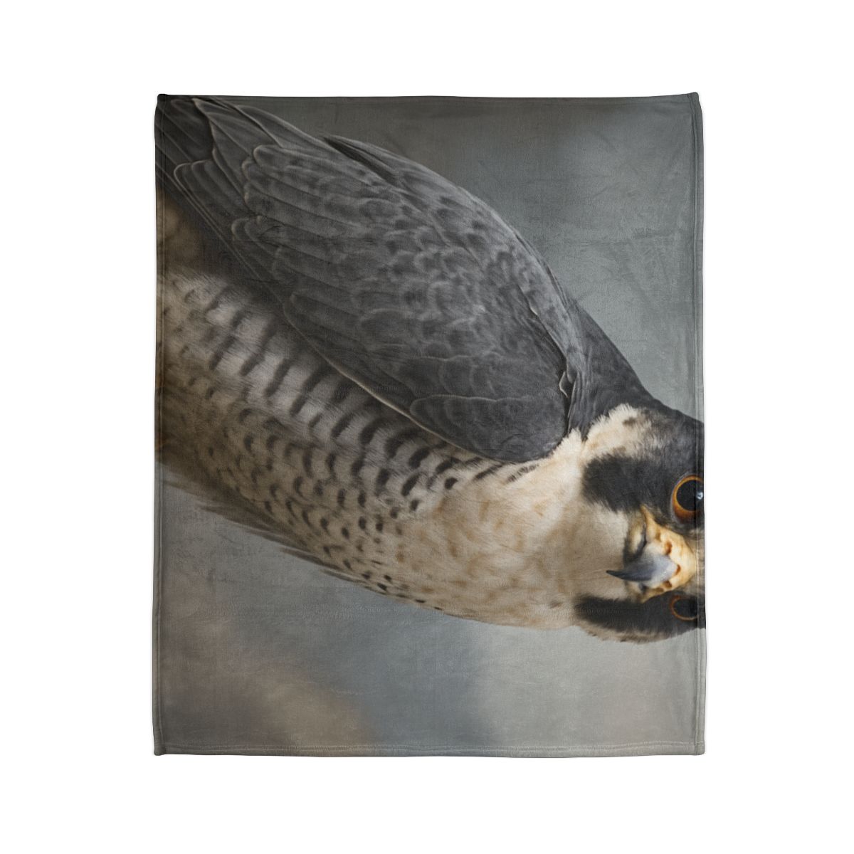 Starlit Focus Peregrine Falcon soft fleece blankets
