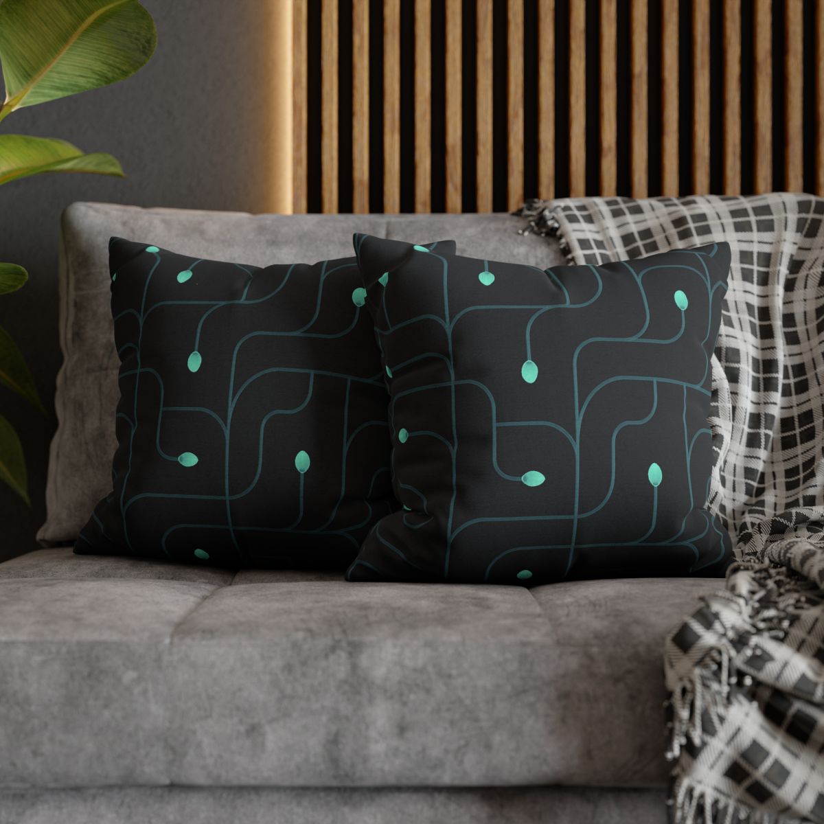 Vine Circuit Lattice comfortable bedding pillow covers