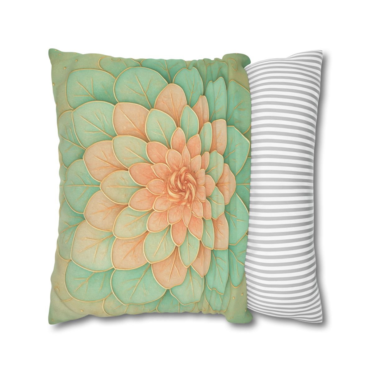 Petal Spiral Mosaic custom pillow cases