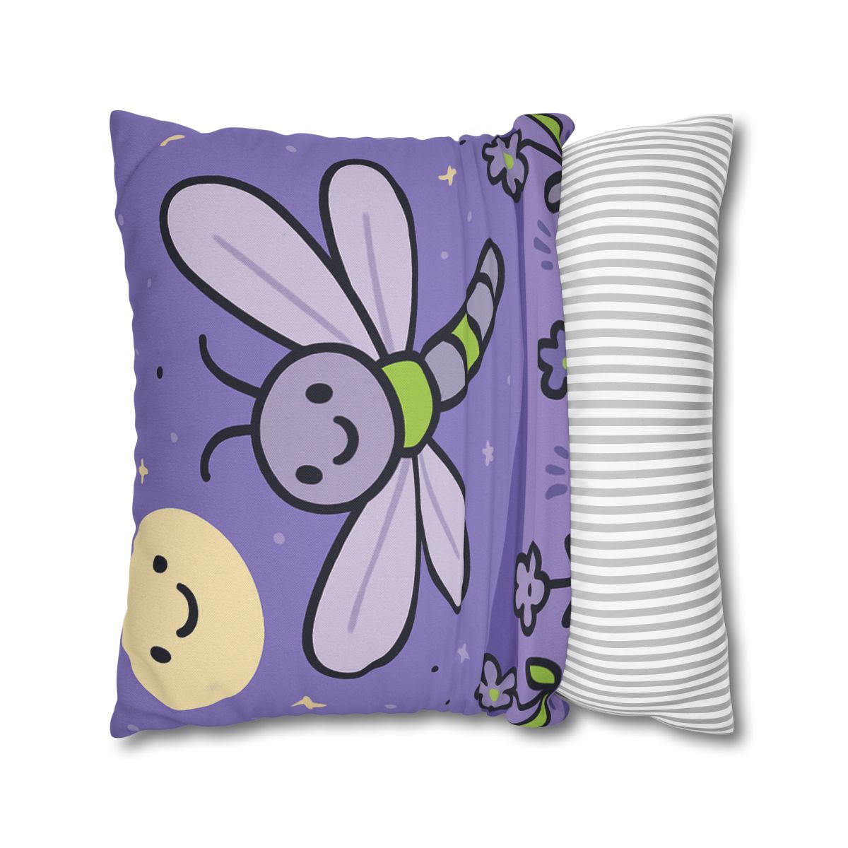Moonlight Meadow Dragonfly personalized pillow covers