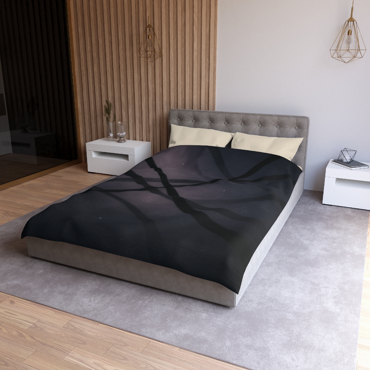 Dark Veil Filaments trendy bedroom duvets