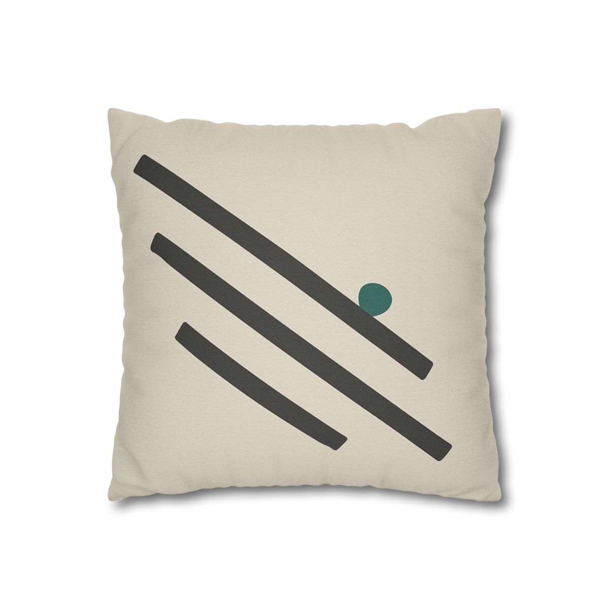 Staggered Short Bars With Quiet Dot designer print pillow cases