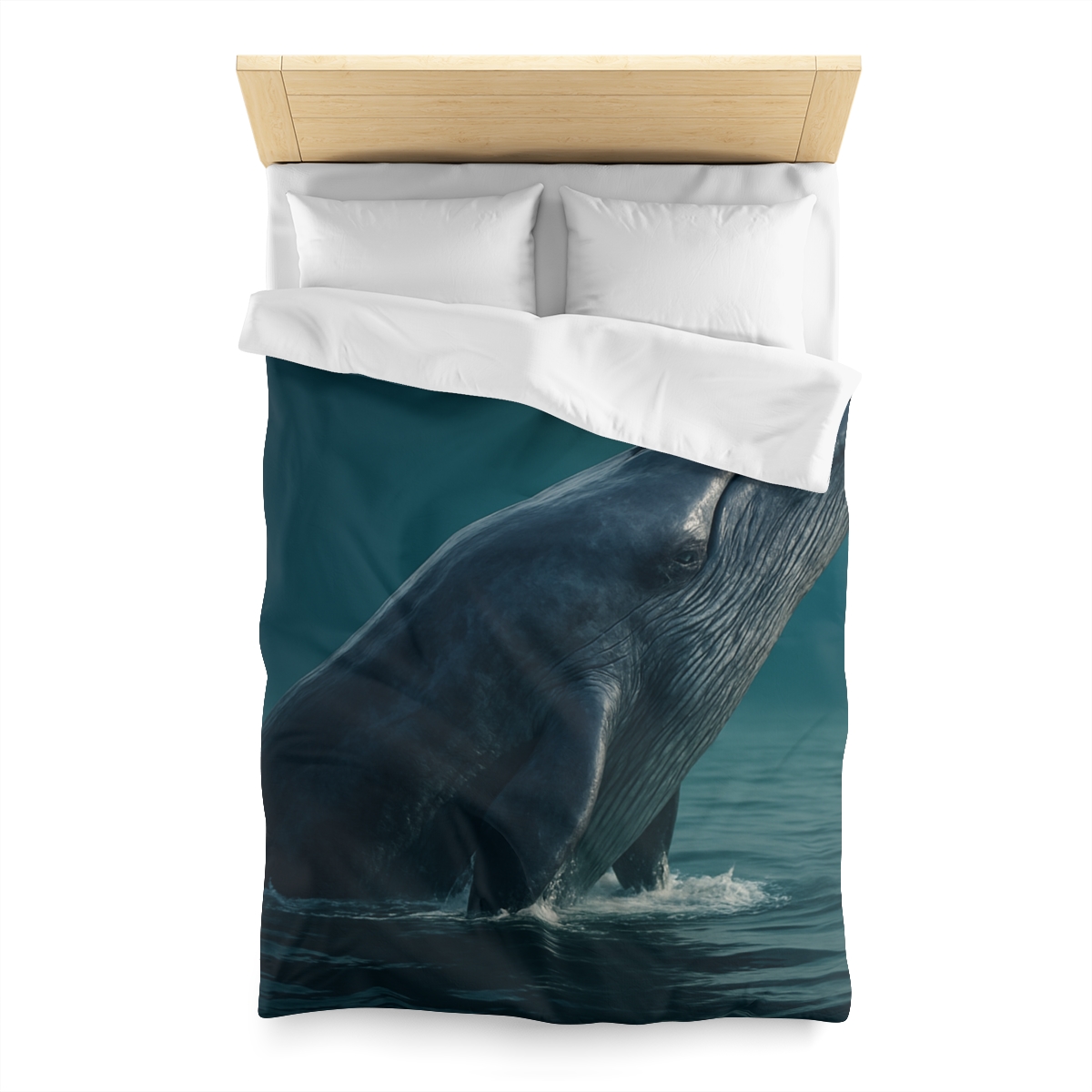 Ocean Song Blue Whale custom duvets