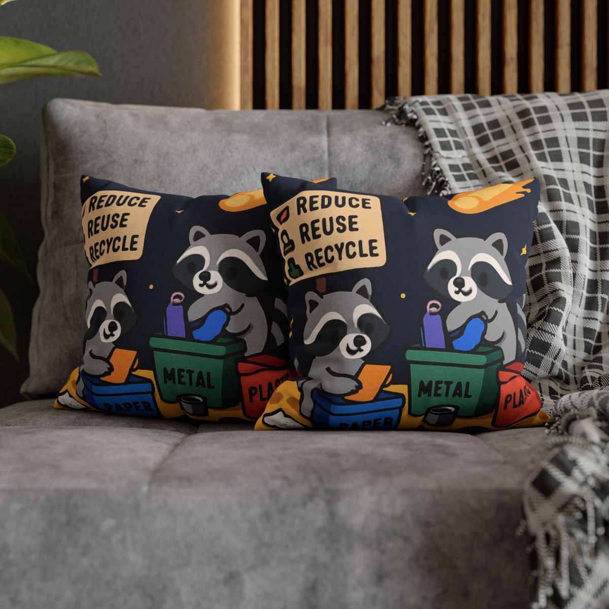 Comet Tail Recycling Rangers trendy patterned pillow cases