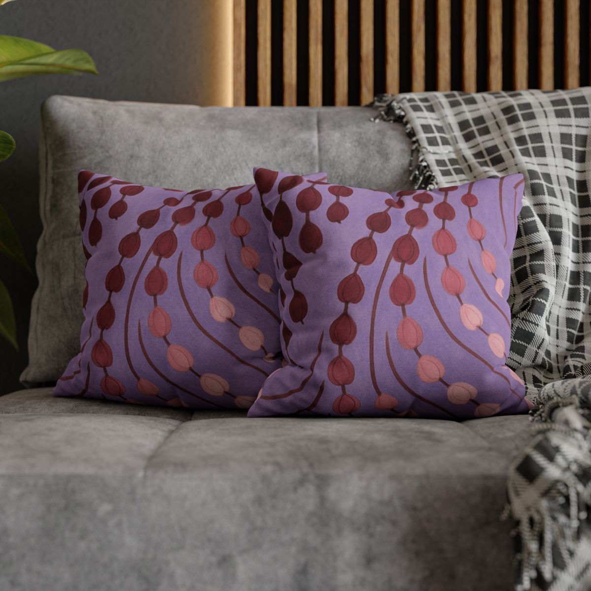 Spiral Bud Cascade trendy patterned pillow cases