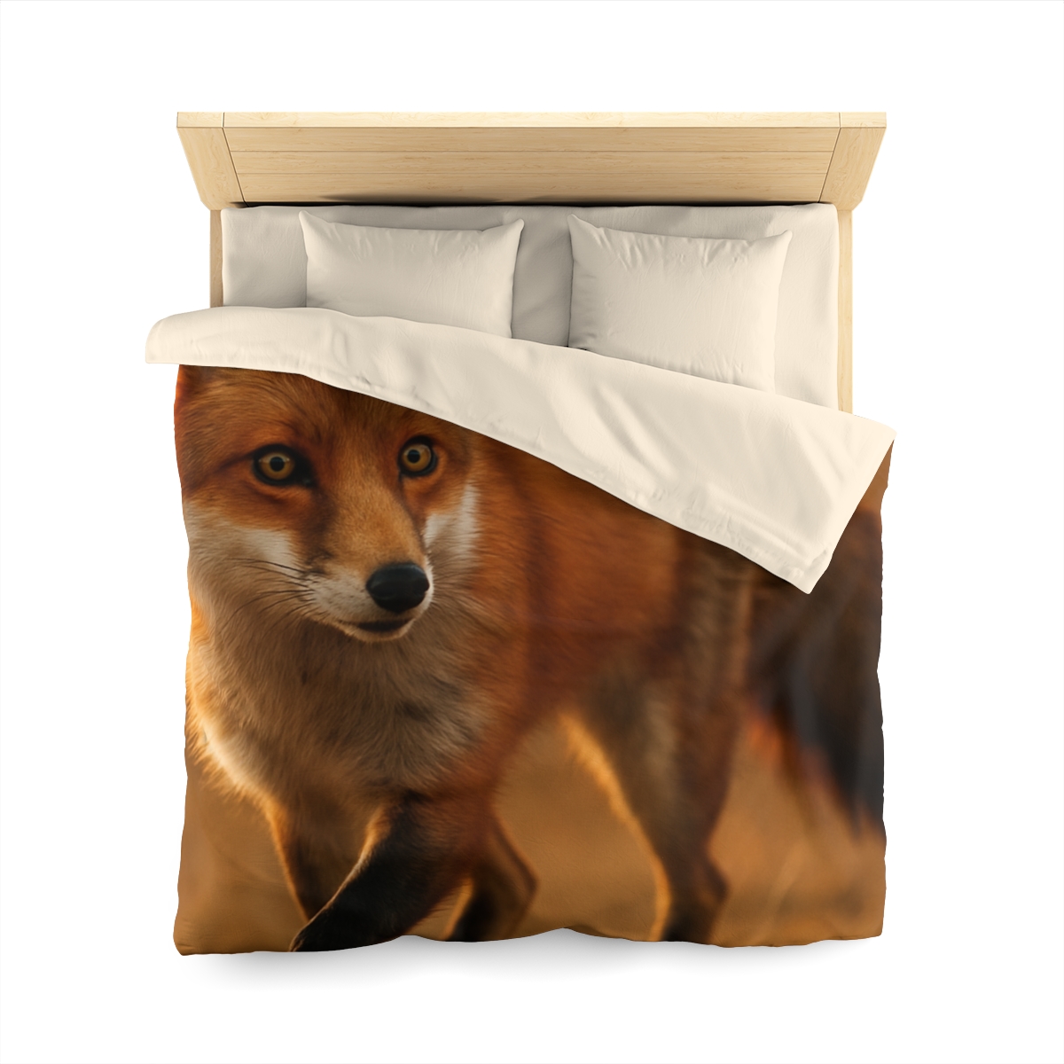 Crimson Whisper Red Fox custom duvets