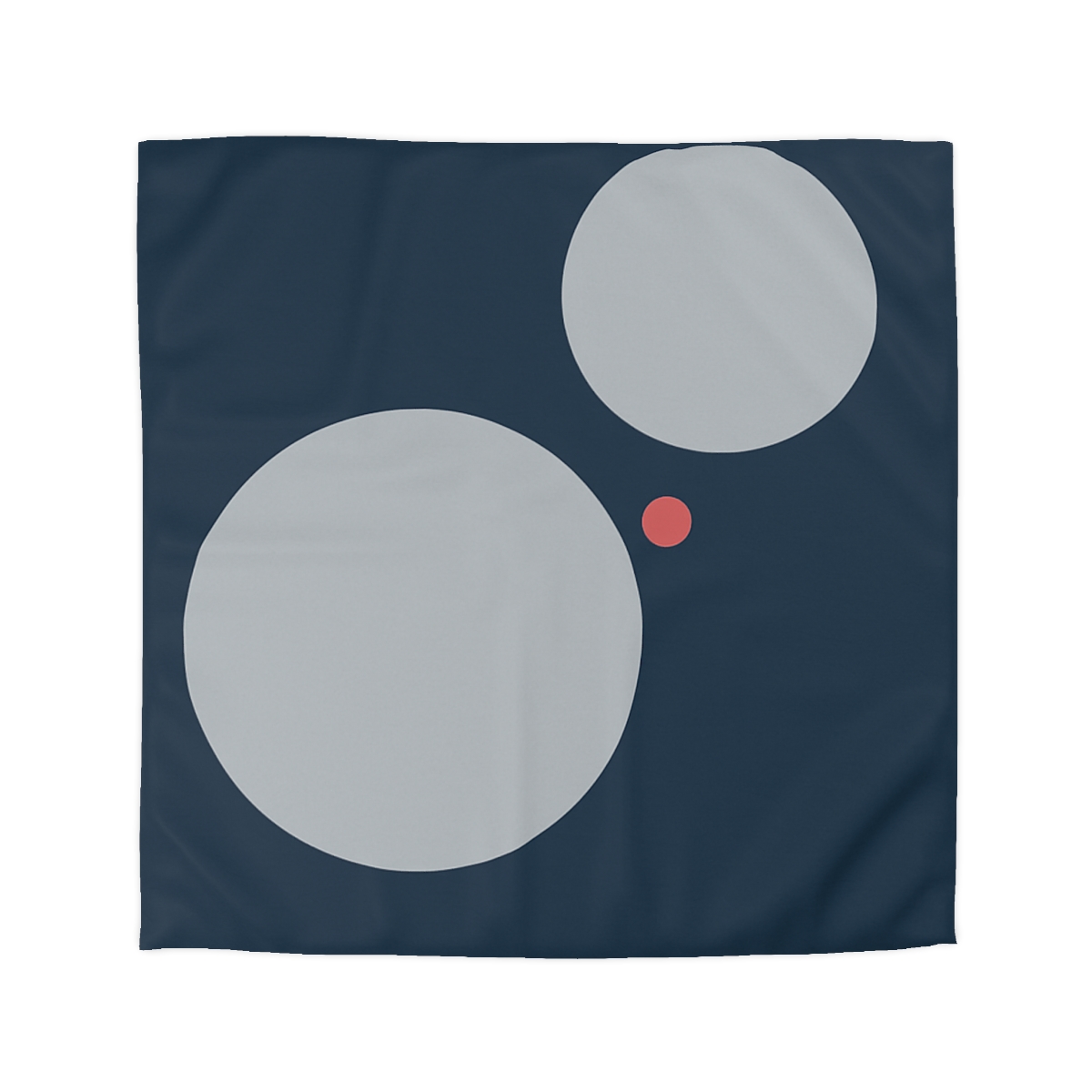 Three Quiet Circles designer printed duvets