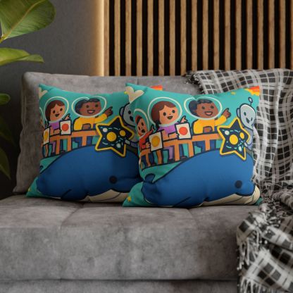 Comet Classroom In The Sky Whale designer print pillow cases