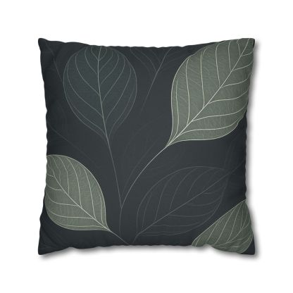 Leaf Vein Circuit Filigree soft cotton pillow cases