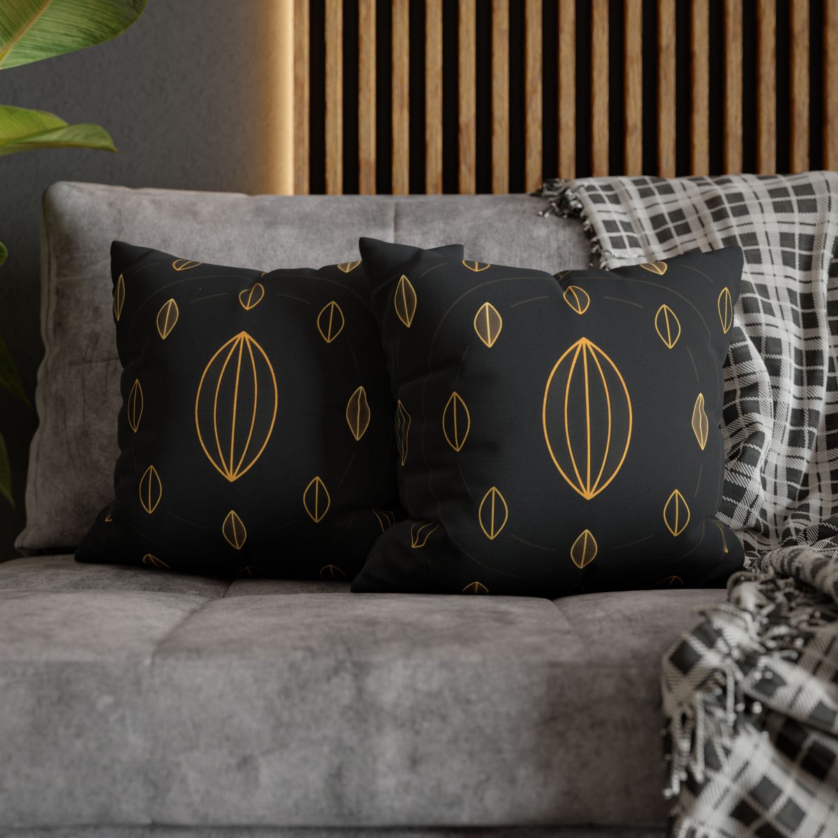 Orbiting Seed Ring Pattern comfortable bedding pillow covers