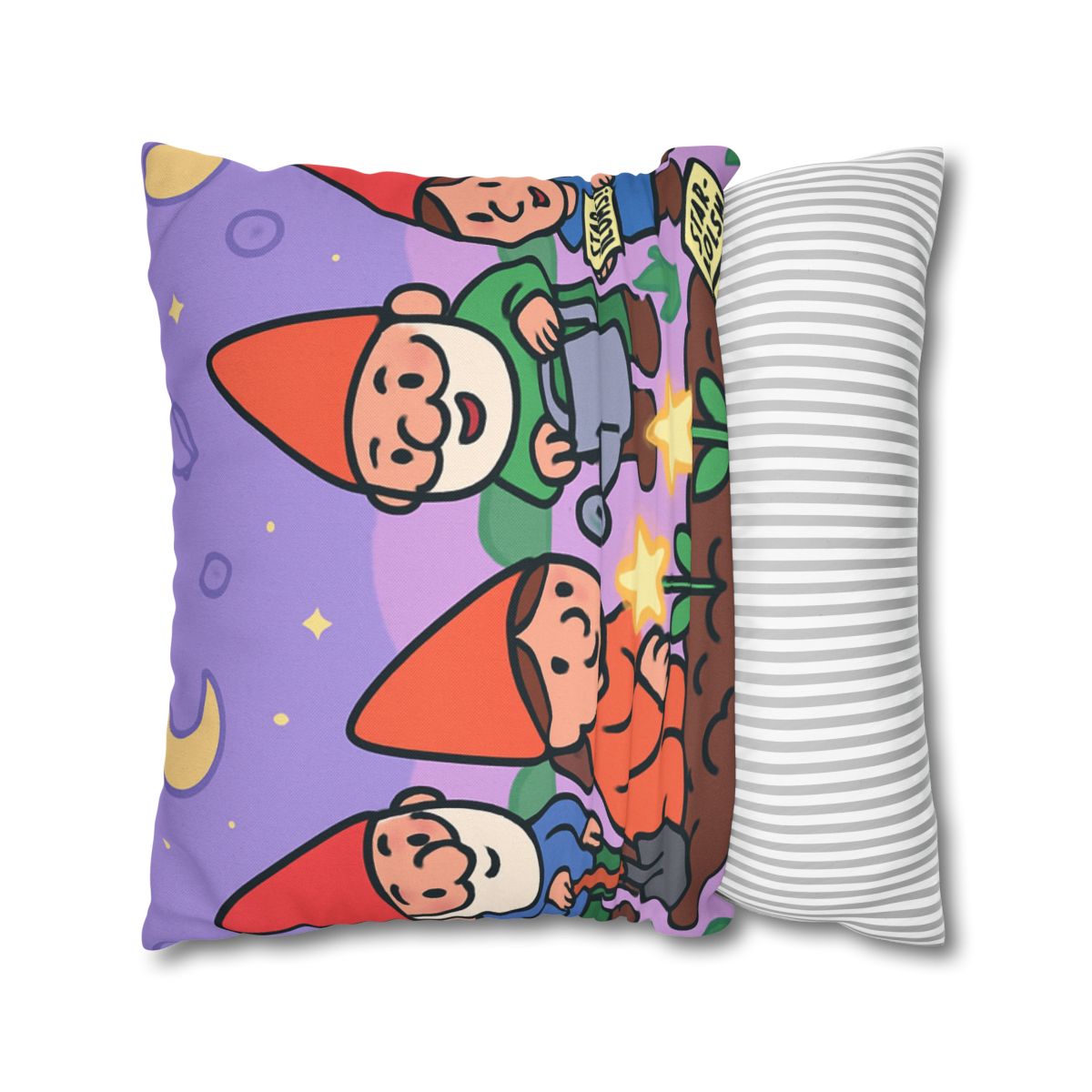 Galactic Garden Gnomes unique gift pillow cases