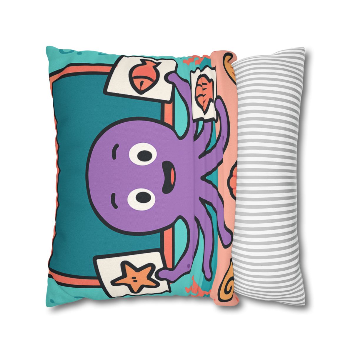 Coral Classroom Octopus comfortable bedding pillow covers