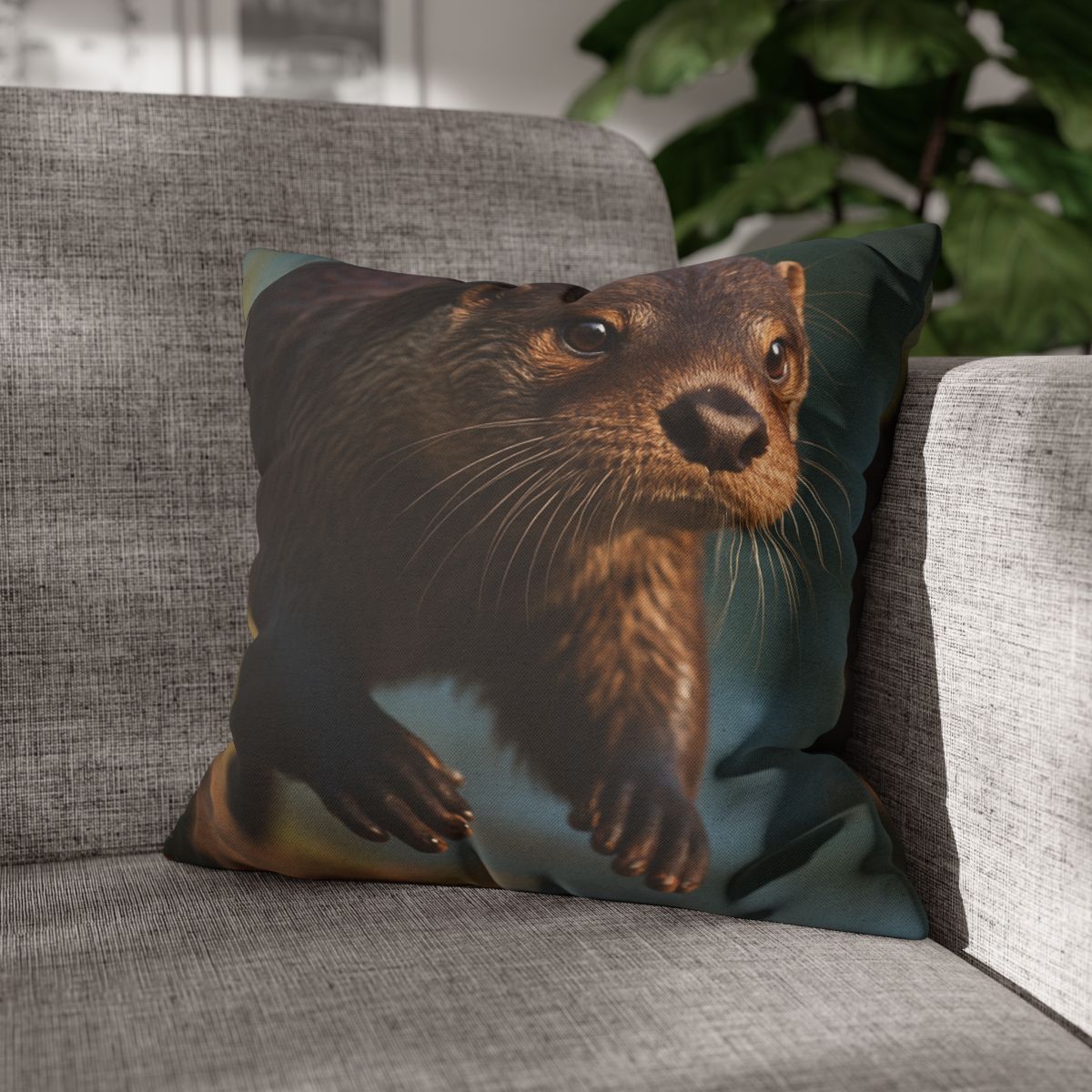River Sprinter River Otter personalized pillow covers