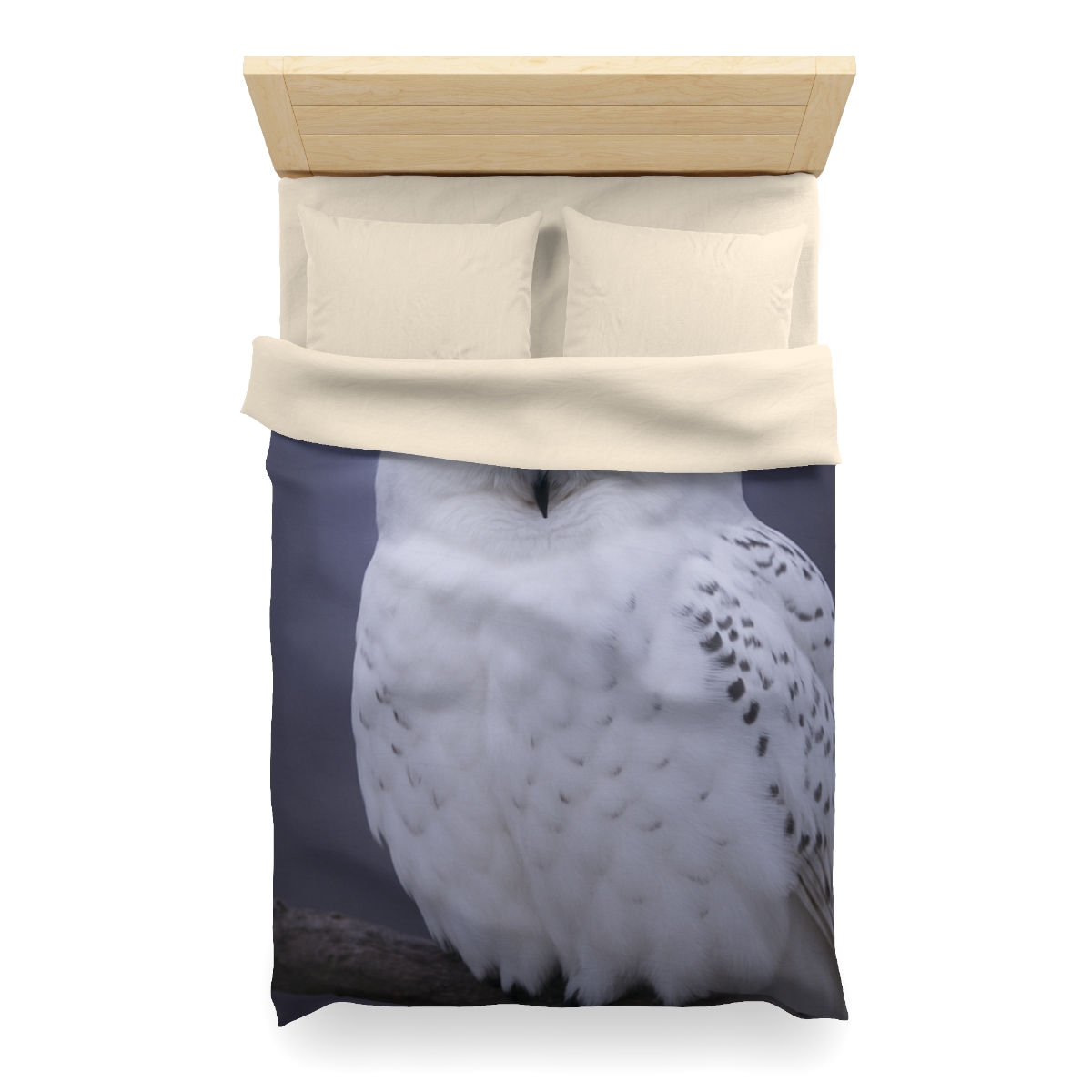 Twilight Watcher Snowy Owl soft comforter duvets