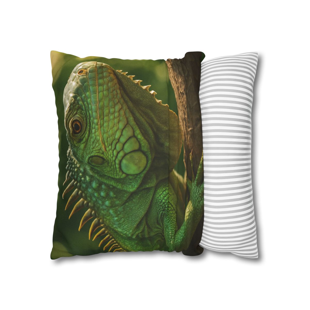 Sun Dappled Green Iguana custom pillow cases