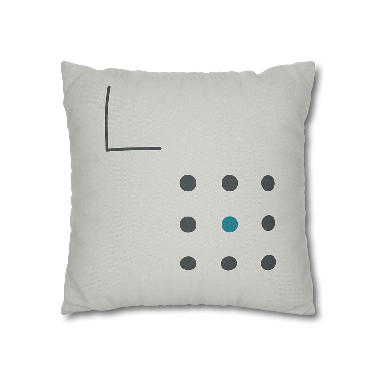 Sparse Dot Grid With Missing Corner custom pillow cases