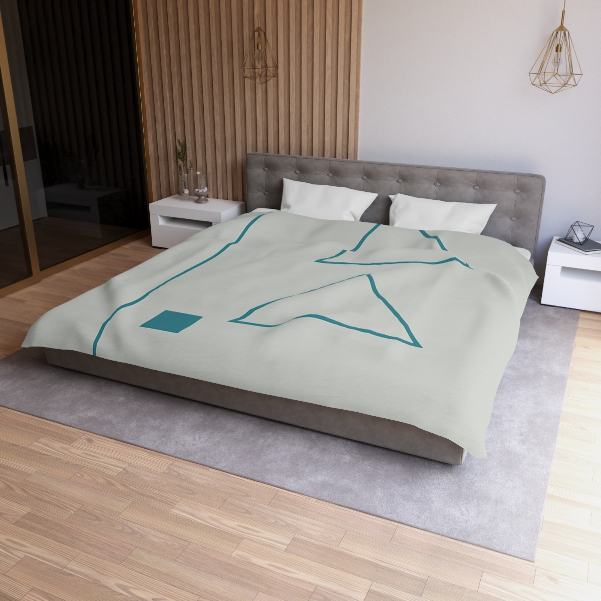 Staggered Triangles With Silent Axis personalized bedding duvets