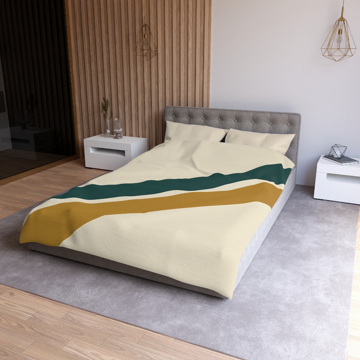 Diagonal Bar Pause custom duvets