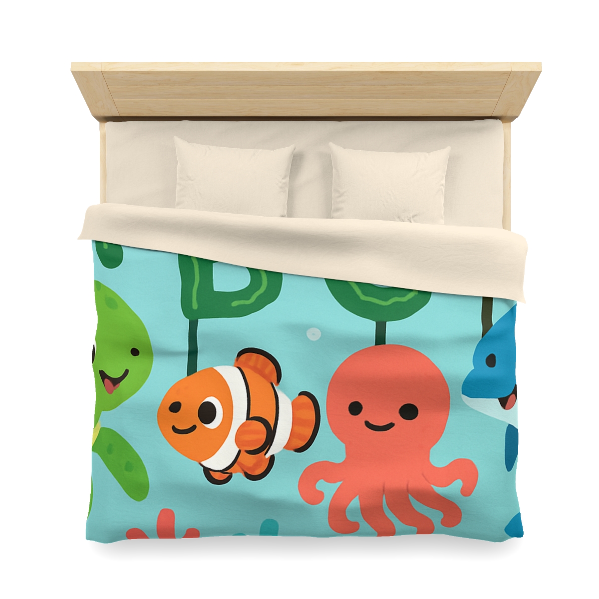 Coral Reef Alphabet Parade stylish duvet covers