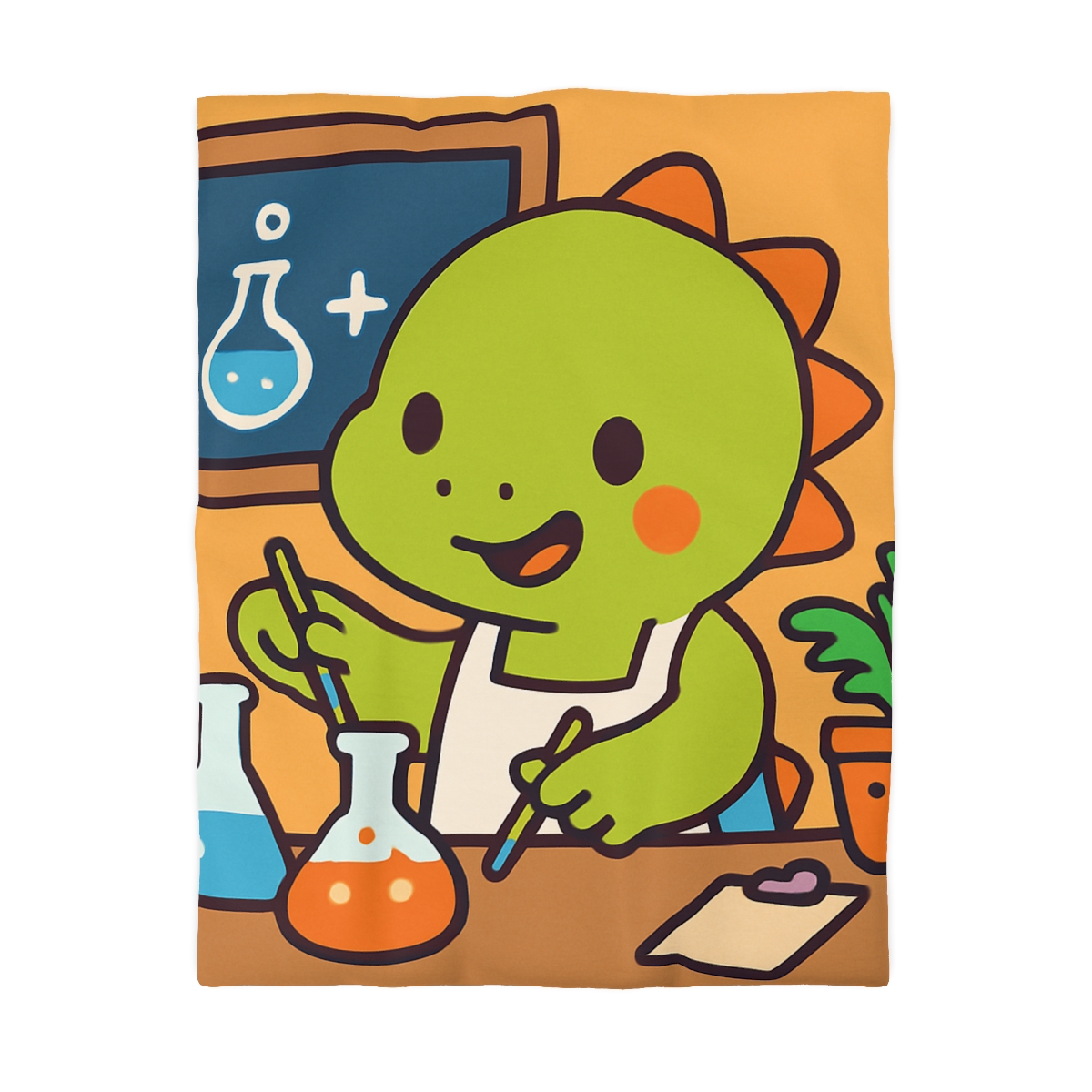 Dino Science Lab designer printed duvets