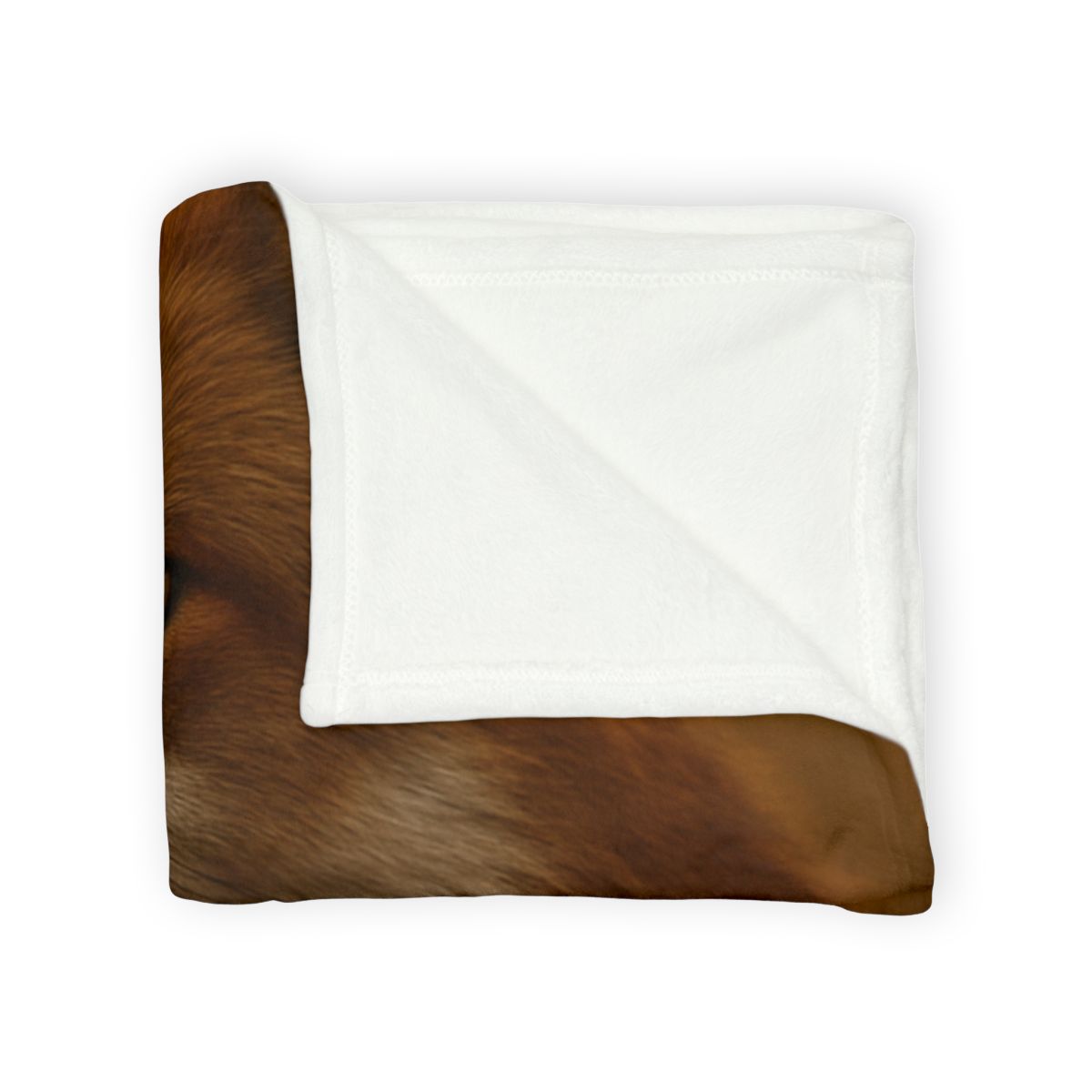 Crimson Whisper Red Fox soft fleece blankets
