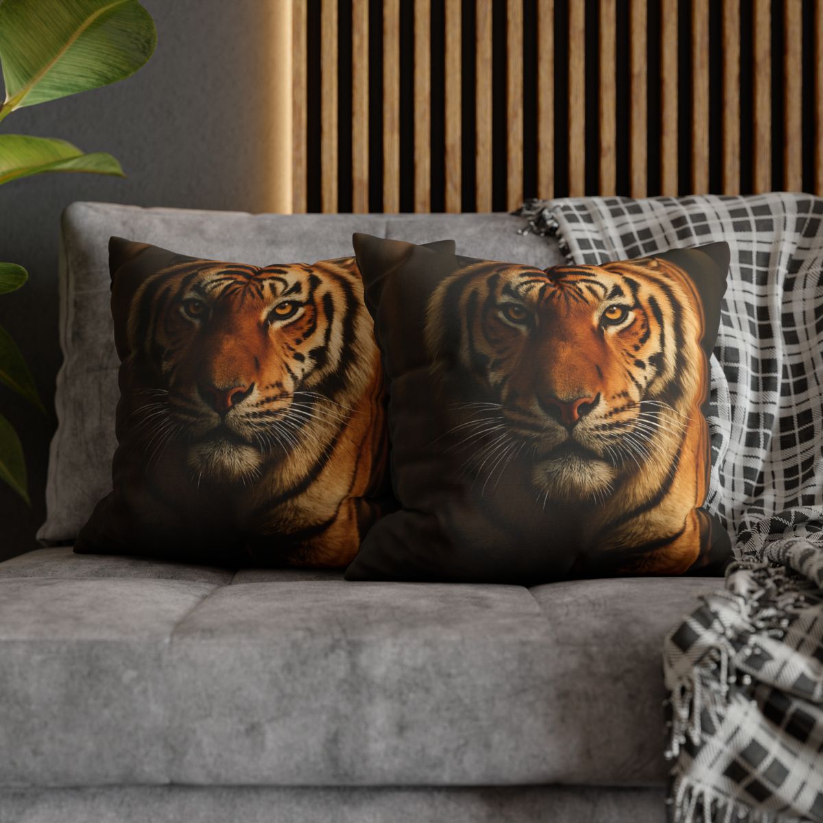 Amber Stalker Bengal Tiger designer print pillow cases
