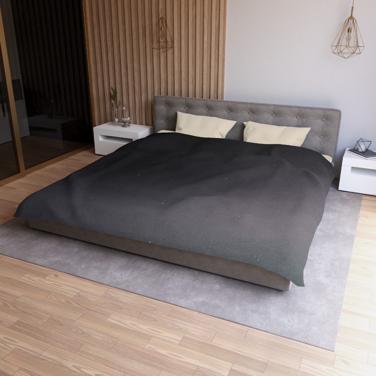 Dark Energy Veil Gradient soft comforter duvets