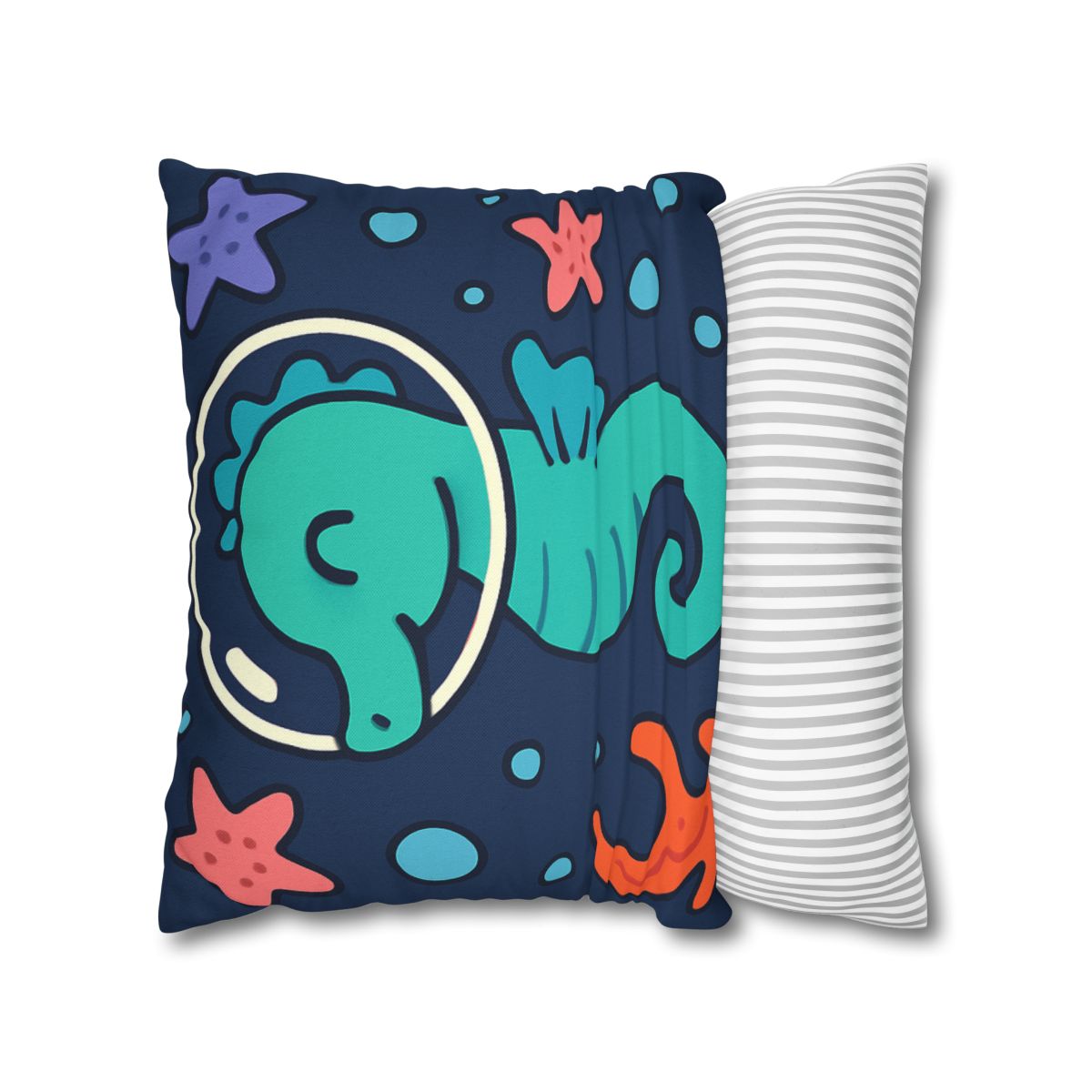 Starlight Seahorse Explorer designer print pillow cases