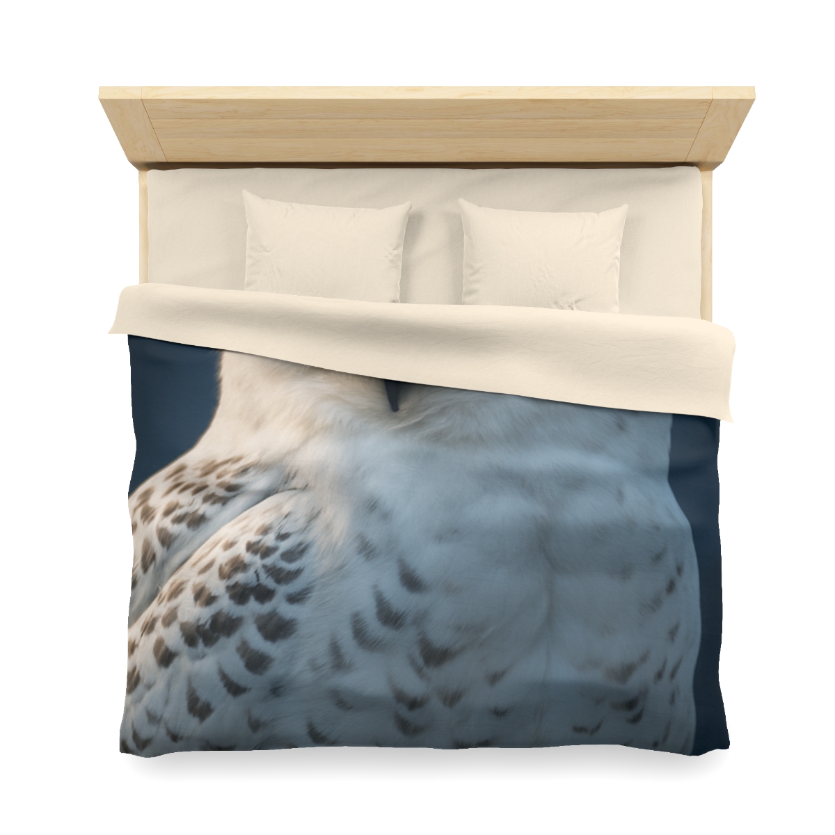 Midnight Watch Snowy Owl personalized bedding duvets