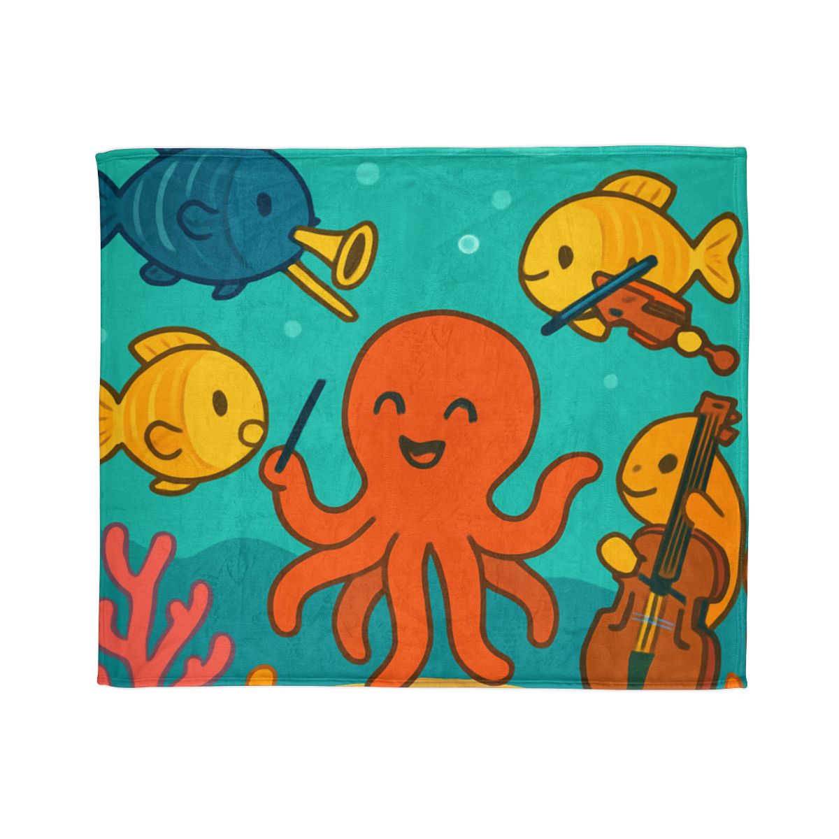 Coral Reef Orchestra trendy patterned blankets