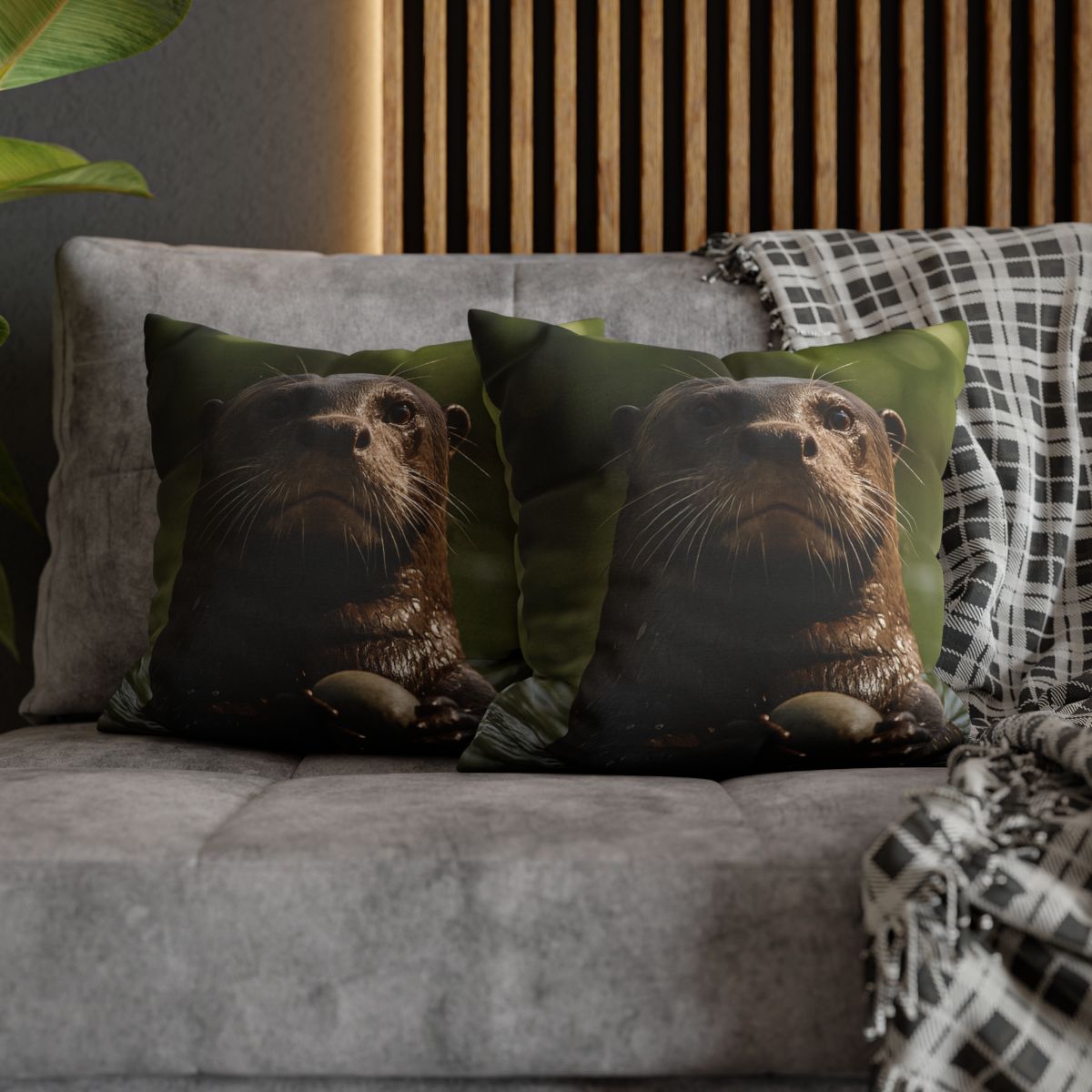River Drift Giant Otter comfortable bedding pillow covers