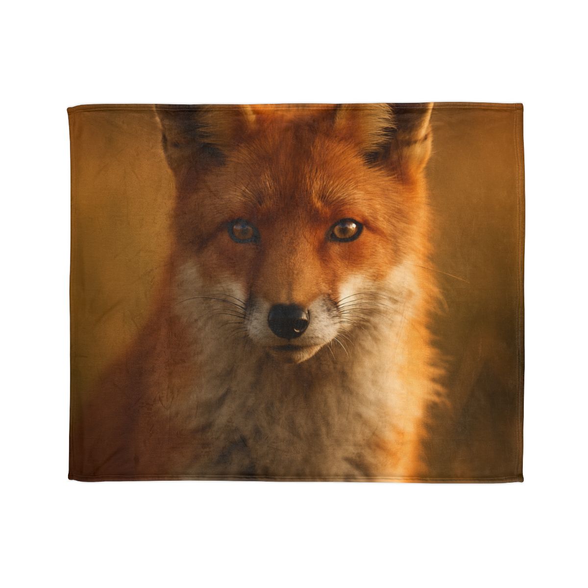Crimson Whisper Red Fox personalized cozy blankets