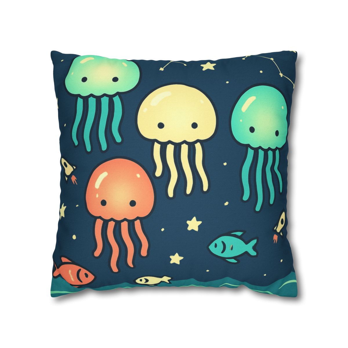 Galactic Jellyfish Parade personalized pillow covers