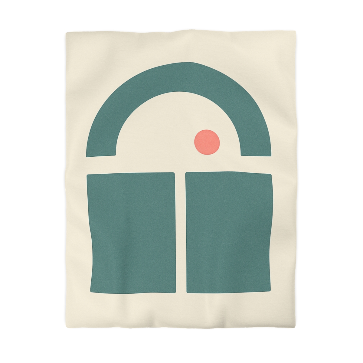 Arc Window Over Twin Blocks soft comforter duvets