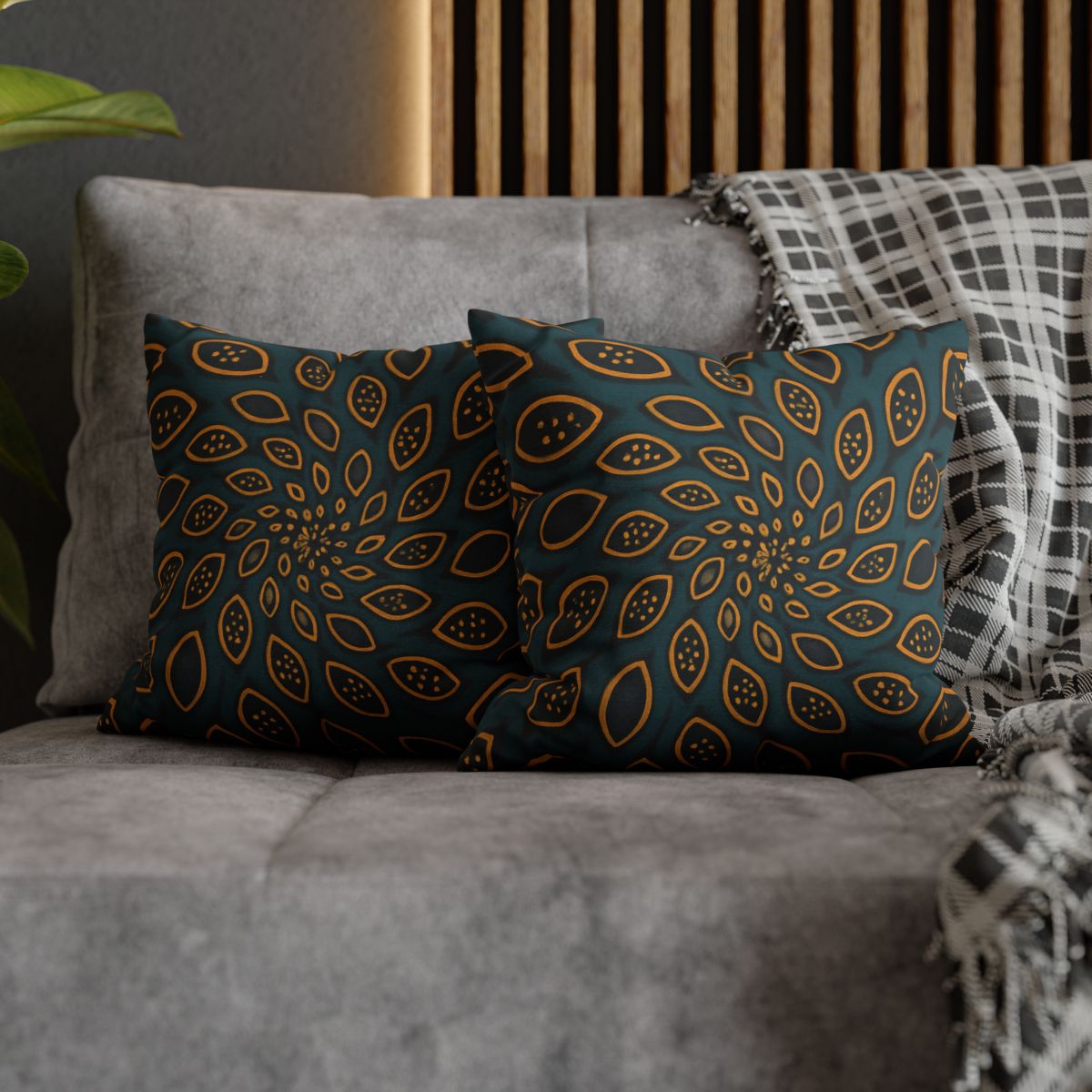 Spiral Seed Pod Array personalized pillow covers