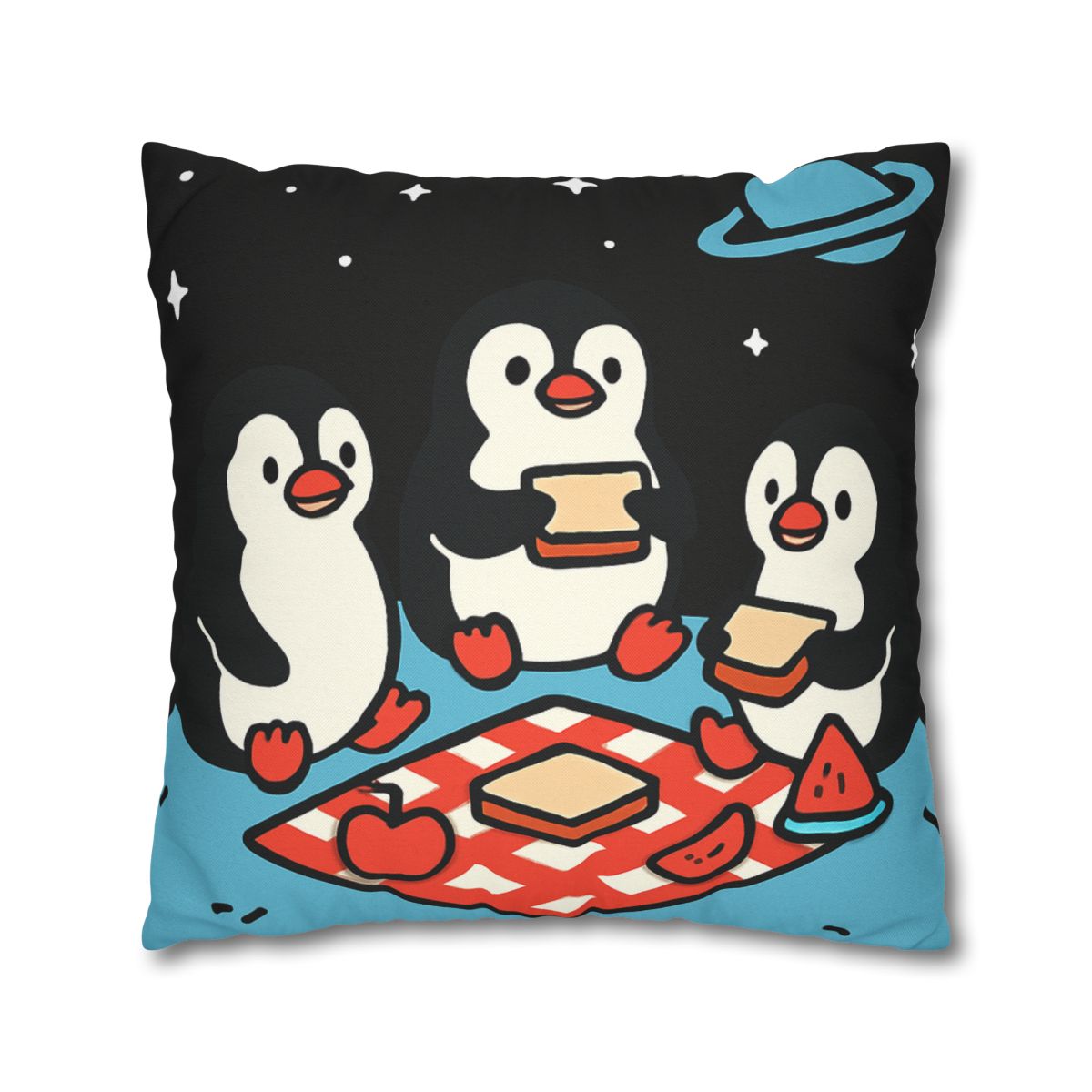 Planet Picnic Penguins custom pillow cases