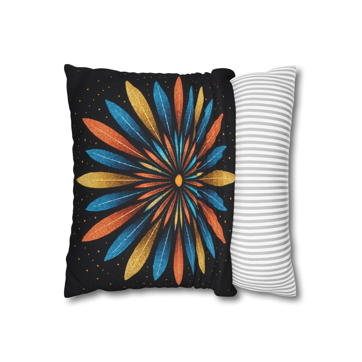 Starburst Mandala Bloom stylish decorative pillowcases