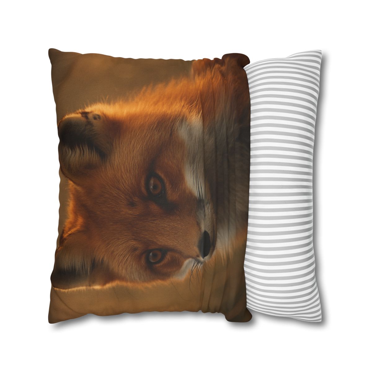 Crimson Whisper Red Fox soft cotton pillow cases