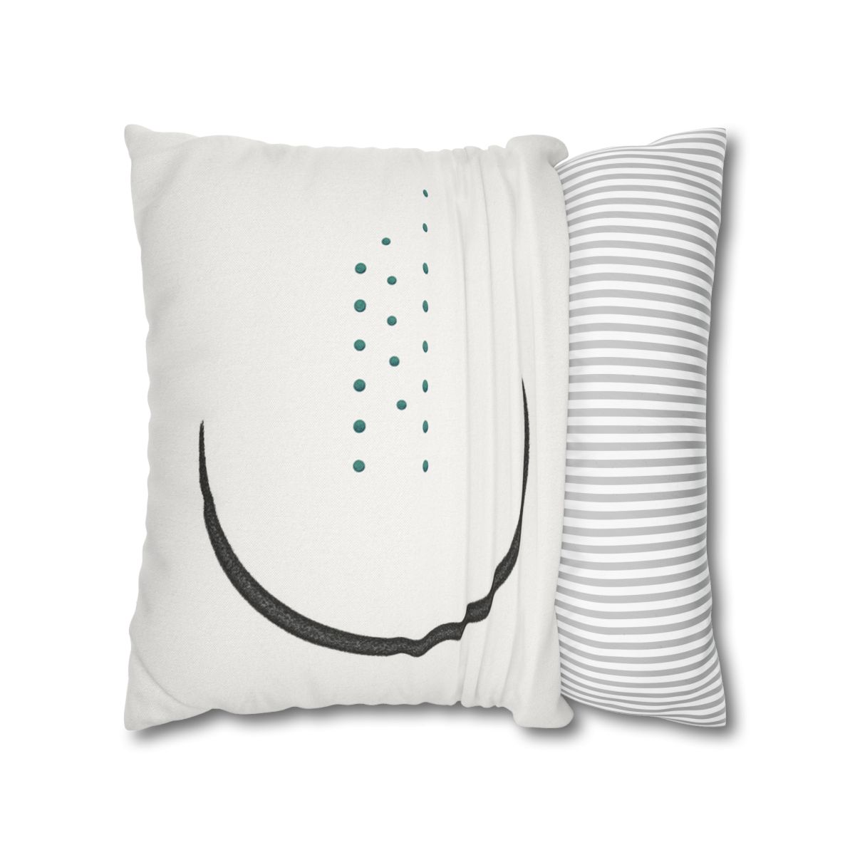 Split Crescent And Parallel Dots custom pillow cases