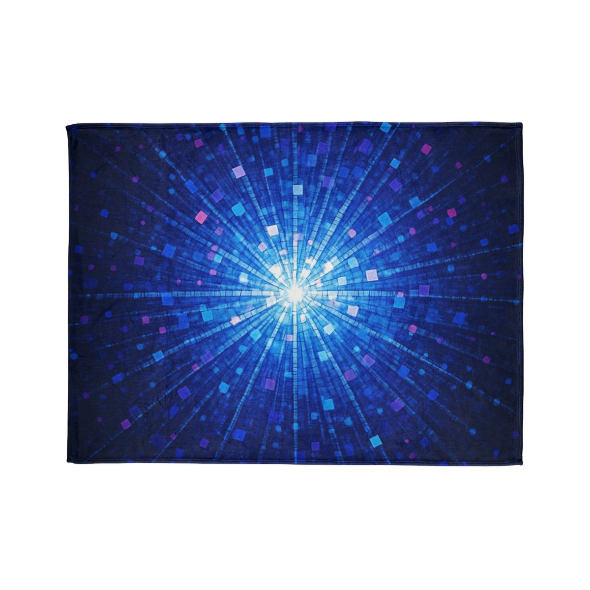 Photon Burst Mosaic stylish throw blankets