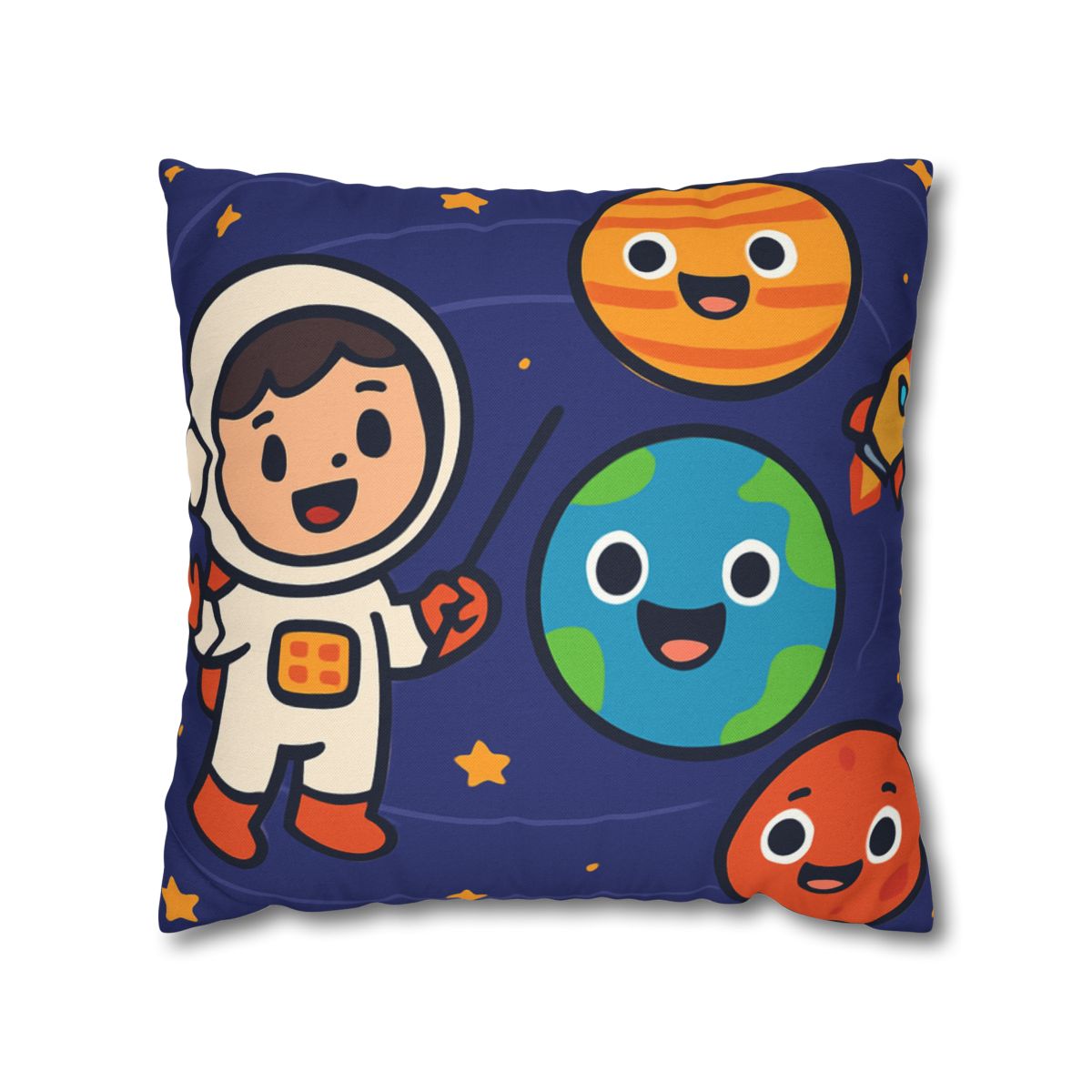 Galaxy School Of Friendly Planets trendy patterned pillow cases