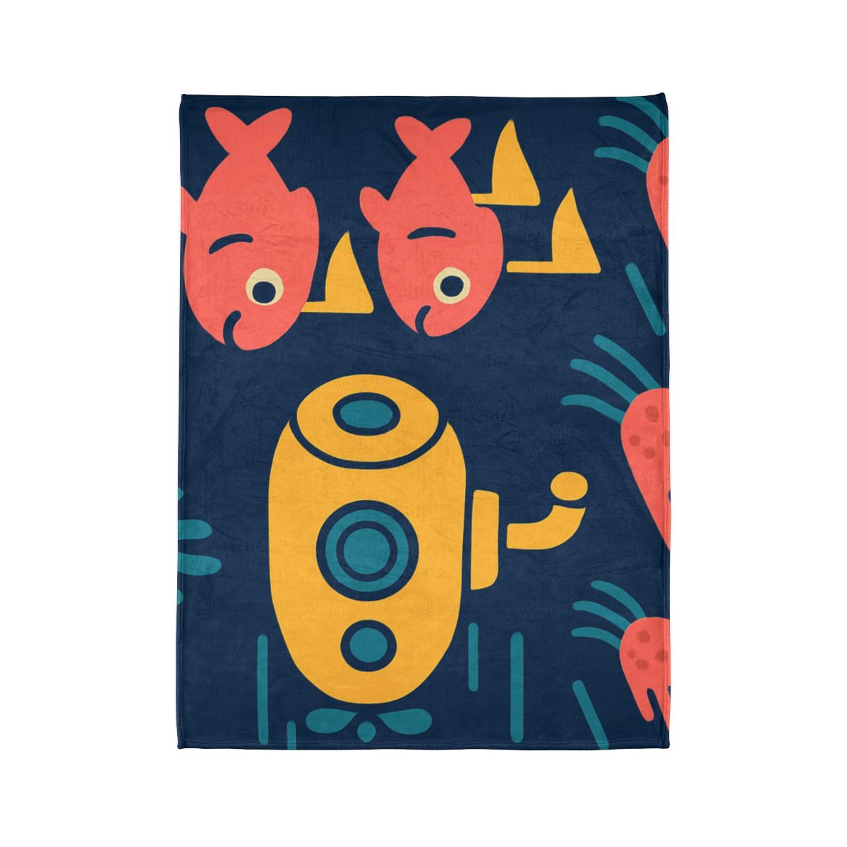 Submarine Comet Race designer printed blankets